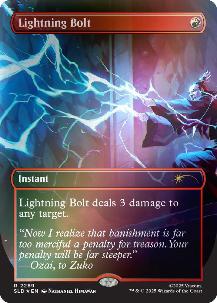 Lightning Bolt 2289 Rainbow Foil 2289 (Secret Lair Drop Series)  - Foil | Good Games Adelaide SA