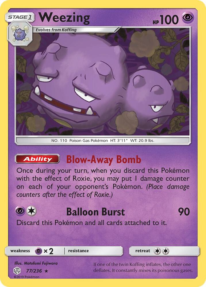 Weezing 77/236 (SM - Cosmic Eclipse)  | Good Games Adelaide SA