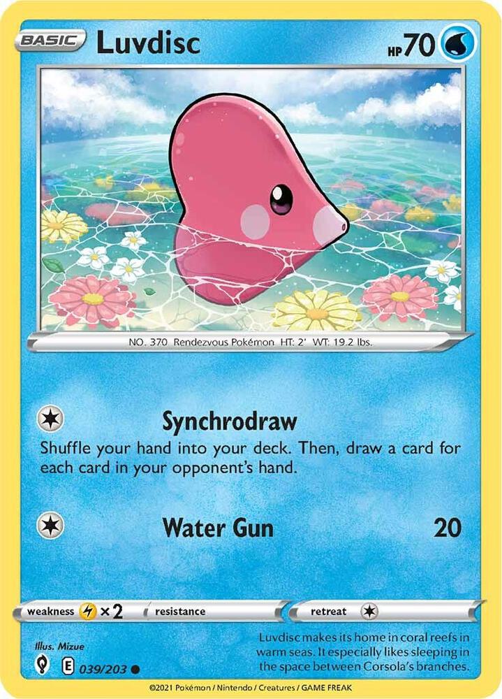 Luvdisc 039/203 (SWSH07: Evolving Skies)  | Good Games Adelaide SA