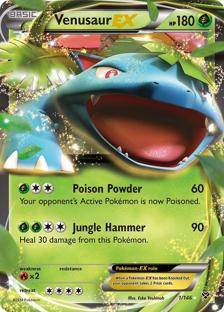 Venusaur EX 1/146 (XY Base Set)  - Holofoil | Good Games Adelaide SA