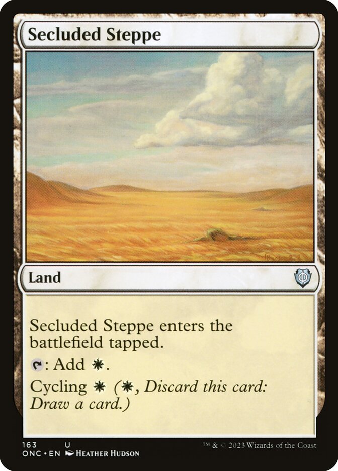 Secluded Steppe 163 (Commander: Phyrexia: All Will Be One)  | Good Games Adelaide SA