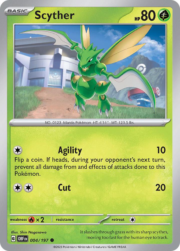 Scyther 004/197 (SV03: Obsidian Flames)  | Good Games Adelaide SA