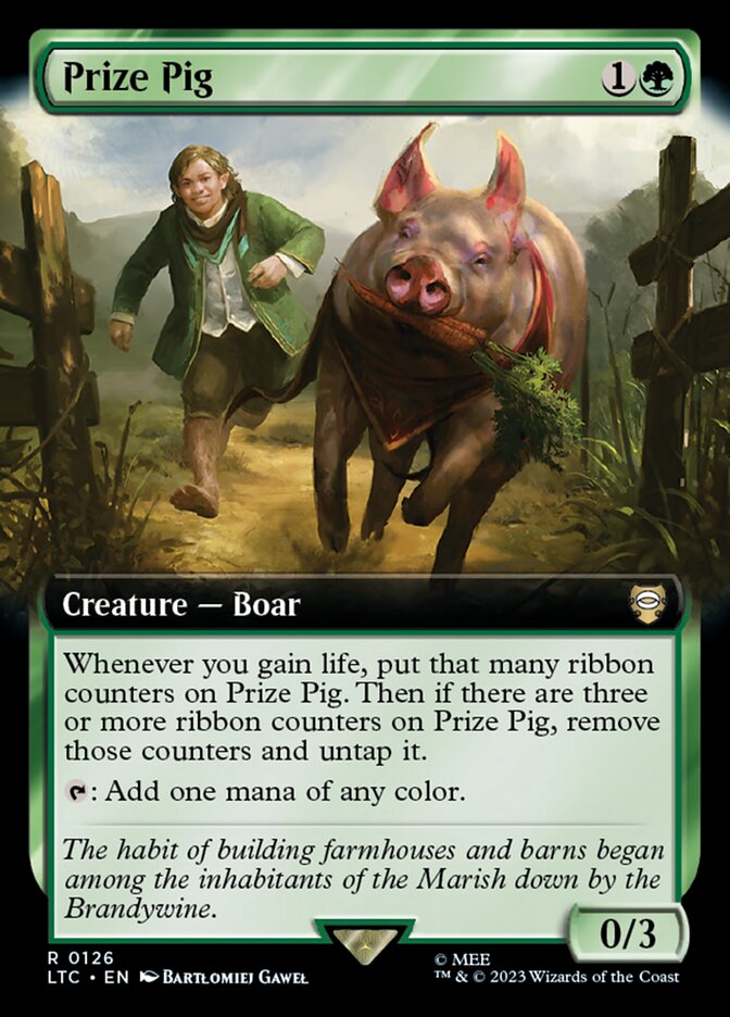 Prize Pig 126 (Commander: The Lord of the Rings: Tales of Middle-earth)  - Extended Art | Good Games Adelaide SA