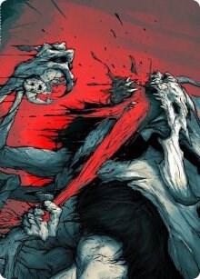 Vorinclex Monstrous Raider Art Card 79 81 79 (Art Series: Kaldheim)  | Good Games Adelaide SA