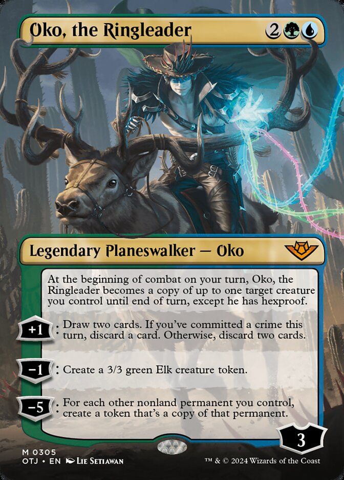 Oko, the Ringleader 305/286 (Outlaws of Thunder Junction)  - Borderless | Good Games Adelaide SA