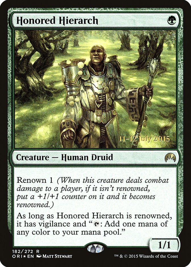 Honored Hierarch 182 (Prerelease Cards)  - Foil | Good Games Adelaide SA