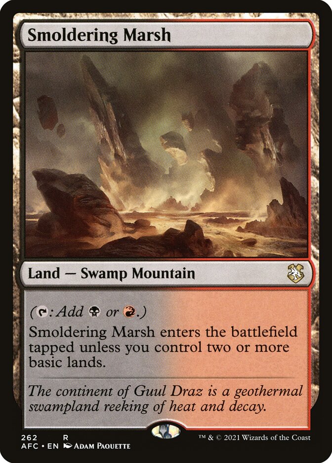 Smoldering Marsh 262 (Commander: Adventures in the Forgotten Realms)  | Good Games Adelaide SA