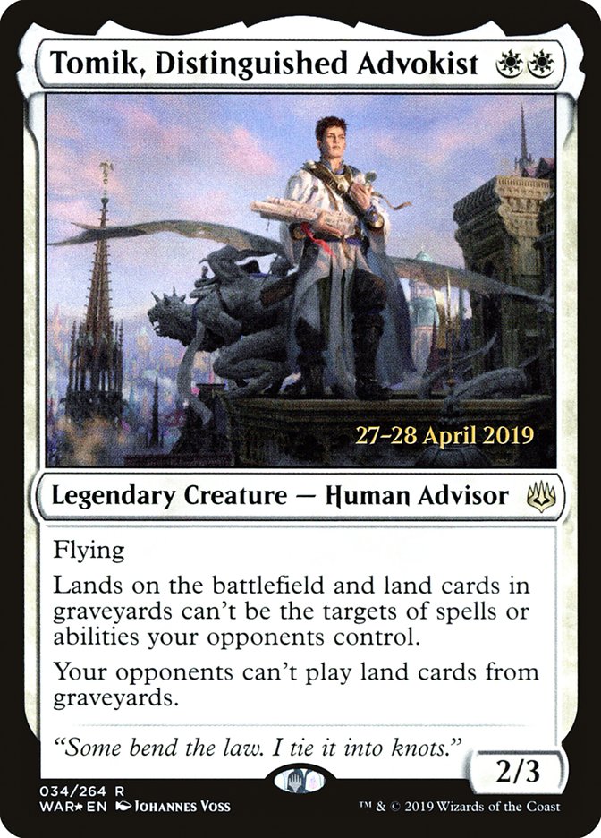 Tomik, Distinguished Advokist 34 (Prerelease Cards)  - Foil | Good Games Adelaide SA