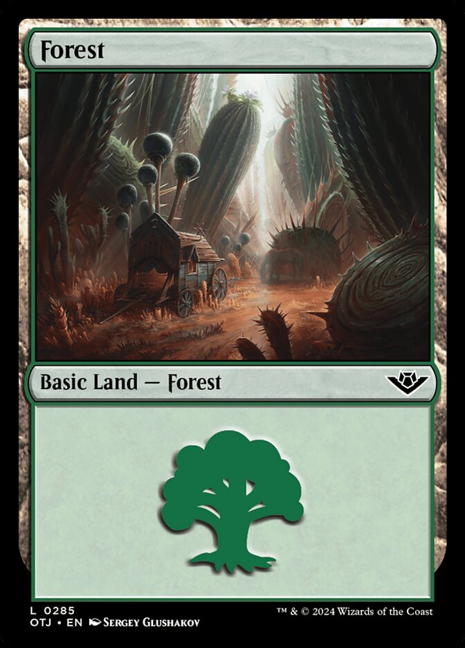 Forest 285 (Outlaws of Thunder Junction)  - Foil | Good Games Adelaide SA