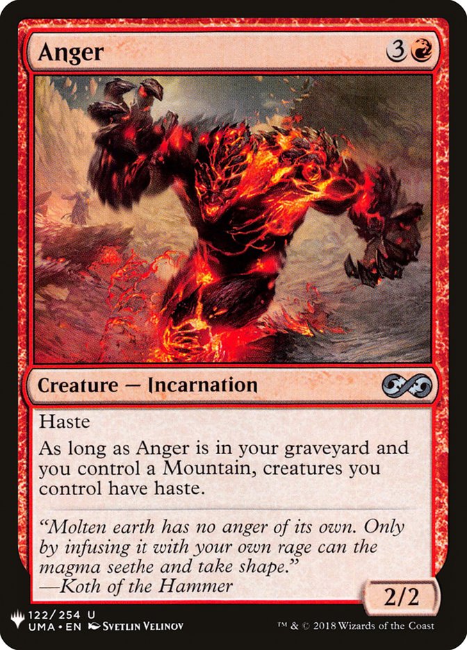 Anger 122 (The List Reprints)  | Good Games Adelaide SA