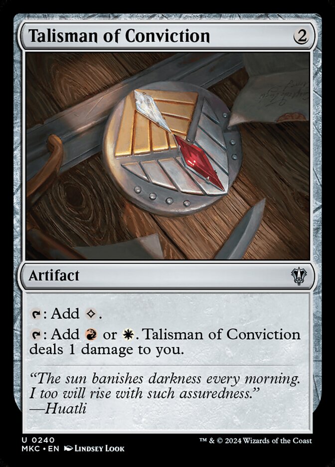 Talisman of Conviction 240 (Commander: Murders at Karlov Manor)  | Good Games Adelaide SA