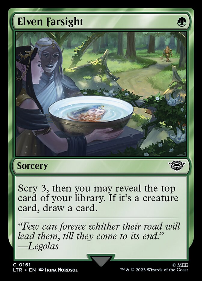 Elven Farsight 161 (Universes Beyond: The Lord of the Rings: Tales of Middle-earth)  - Foil | Good Games Adelaide SA