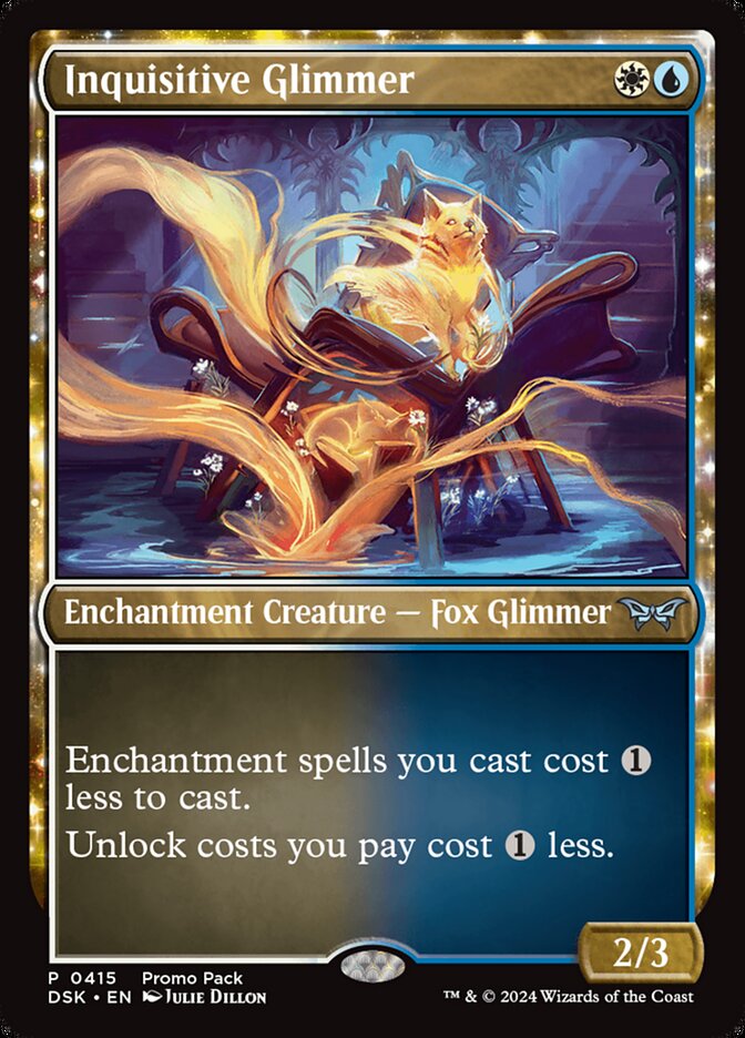 Inquisitive Glimmer 415 (Promo Pack: Duskmourn: House of Horror)  - Foil | Good Games Adelaide SA