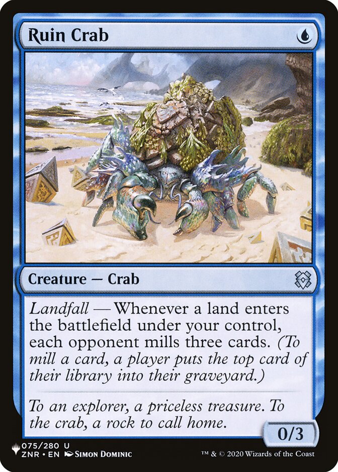 Ruin Crab 075/280 (The List Reprints)  | Good Games Adelaide SA