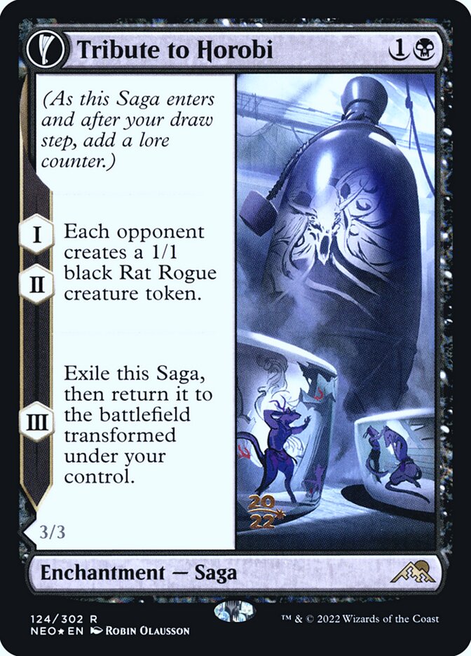 Tribute to Horobi // Echo of Death's Wail 124 (Prerelease Cards)  - Foil | Good Games Adelaide SA