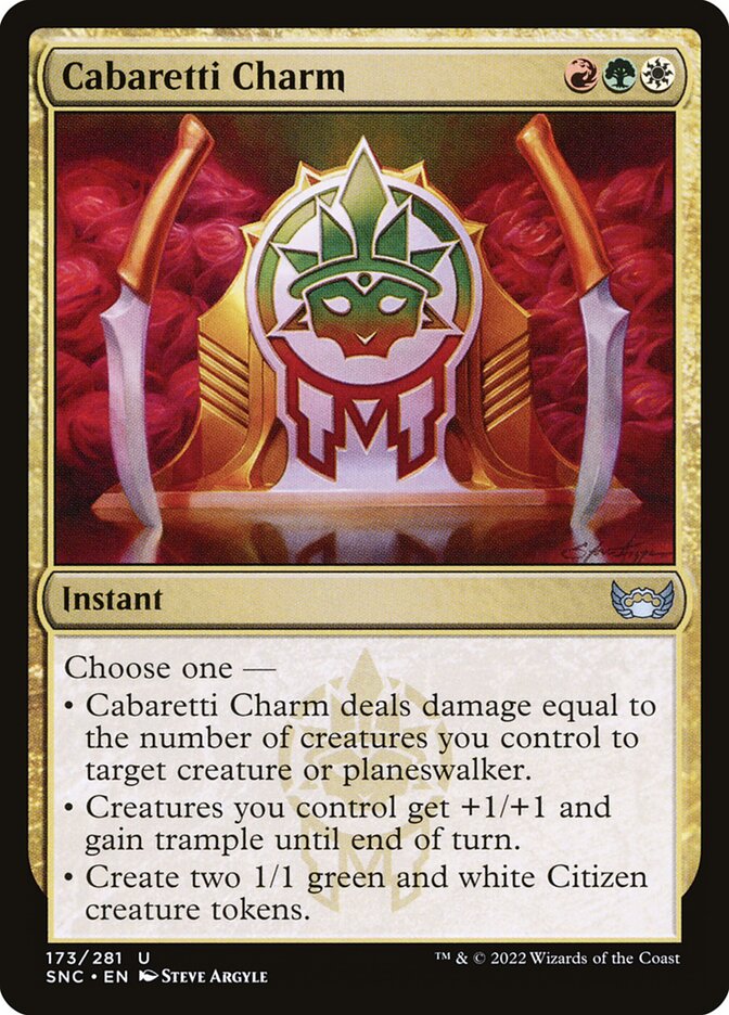 Cabaretti Charm 173 (Streets of New Capenna)  - Foil | Good Games Adelaide SA