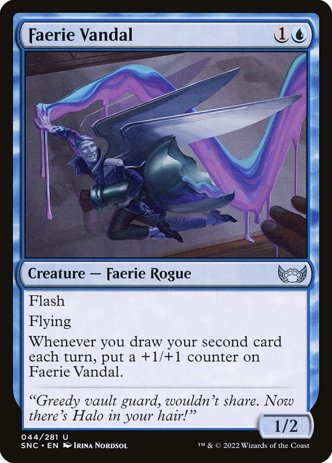 Faerie Vandal 44 (Streets of New Capenna)  - Foil | Good Games Adelaide SA