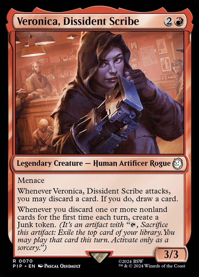 Veronica, Dissident Scribe 70 (Universes Beyond: Fallout)  - Foil | Good Games Adelaide SA