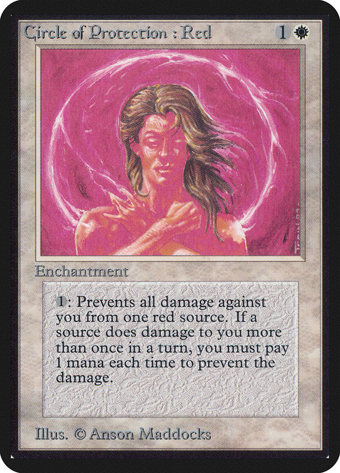 Circle of Protection: Red  (Alpha Edition)  | Good Games Adelaide SA