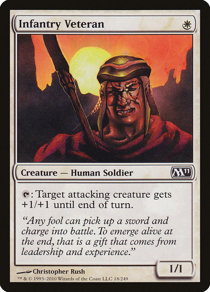 Infantry Veteran 18 (Magic 2011 (M11))  - Foil | Good Games Adelaide SA