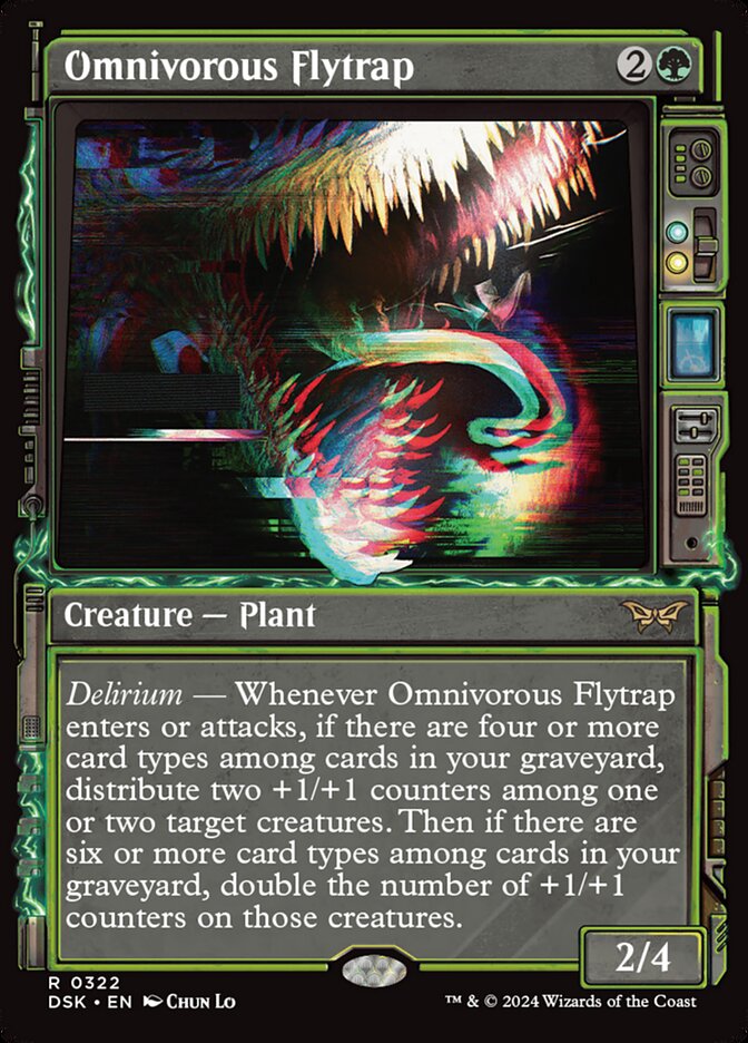 Omnivorous Flytrap 322 (Duskmourn: House of Horror)  - Foil | Good Games Adelaide SA