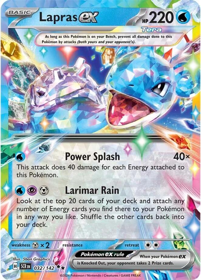 Lapras ex 032/142 (SV07: Stellar Crown)  - Holofoil | Good Games Adelaide SA