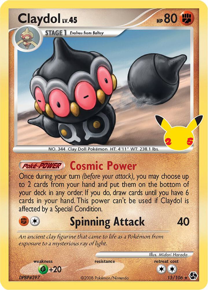 Claydol 15/106 (Celebrations: Classic Collection)  - Holofoil | Good Games Adelaide SA