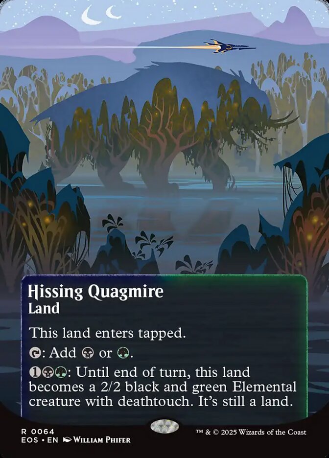 Hissing Quagmire 64/0 (Edge of Eternities: Stellar Sights)  - Borderless Foil | Good Games Adelaide SA