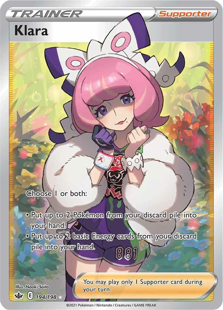 Klara Full Art 194/198 (SWSH06: Chilling Reign)  - Holofoil | Good Games Adelaide SA
