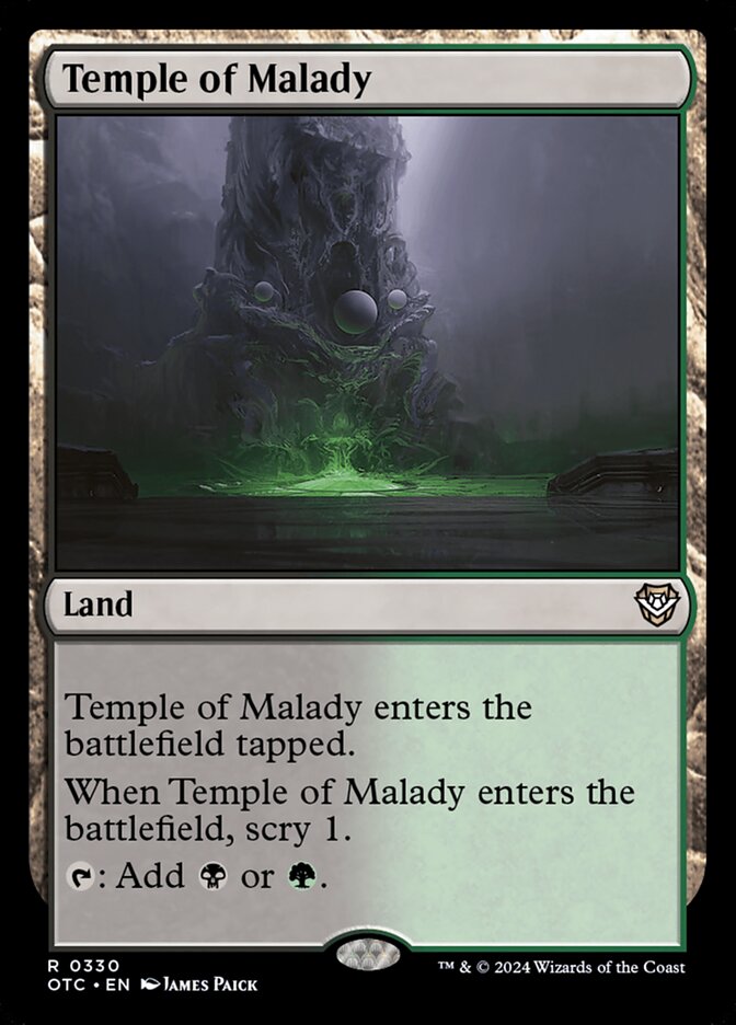 Temple of Malady 330 (Commander: Outlaws of Thunder Junction)  | Good Games Adelaide SA