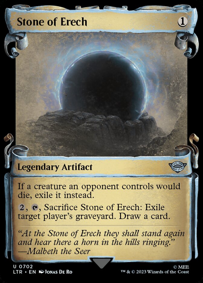 Stone of Erech 702 (Universes Beyond: The Lord of the Rings: Tales of Middle-earth)  - Showcase Scroll Foil | Good Games Adelaide SA