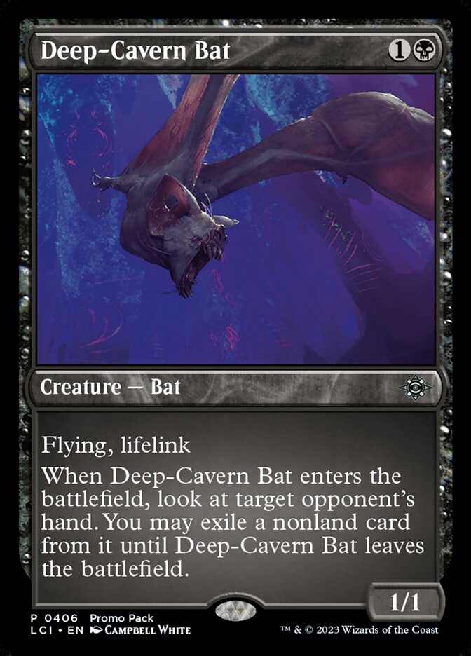 Deep Cavern Bat 406 (Promo Pack: The Lost Caverns of Ixalan)  - Foil | Good Games Adelaide SA