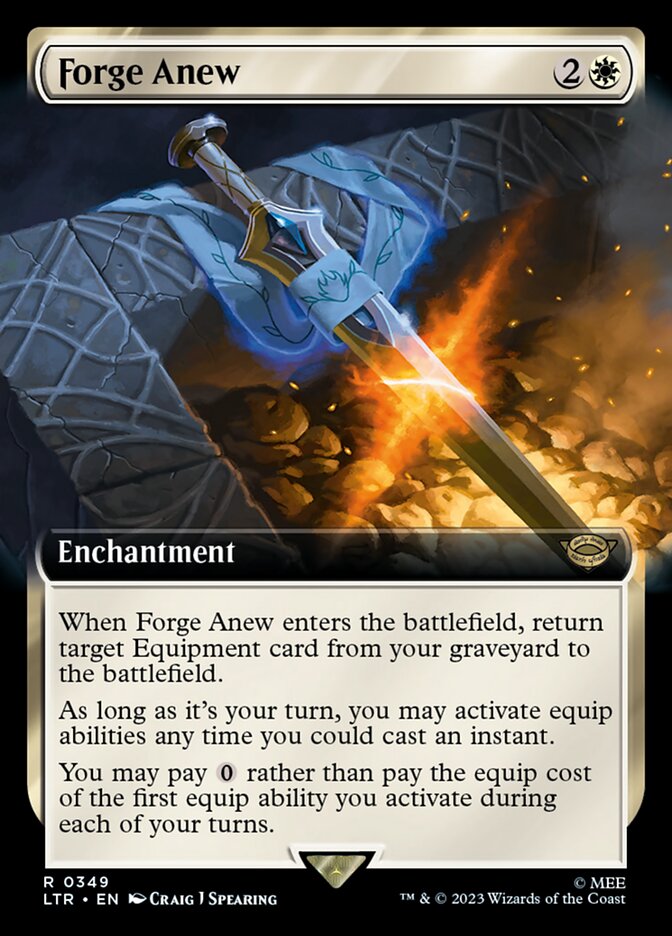 Forge Anew 349 (Universes Beyond: The Lord of the Rings: Tales of Middle-earth)  - Extended Art | Good Games Adelaide SA