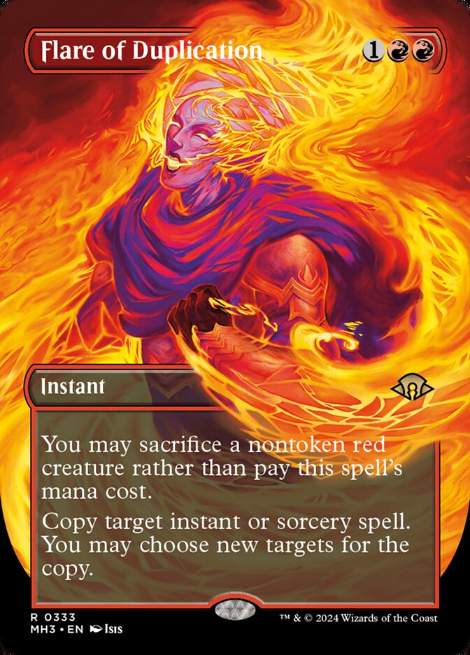 Flare of Duplication 333 (Modern Horizons 3)  - Borderless | Good Games Adelaide SA