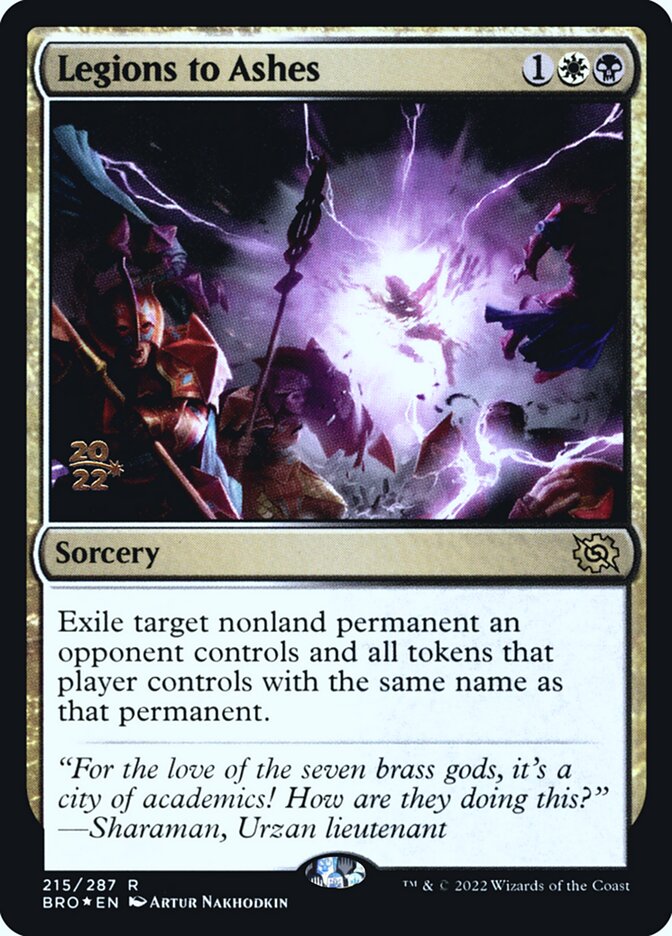 Legions to Ashes 215 (Prerelease Cards)  - Foil | Good Games Adelaide SA