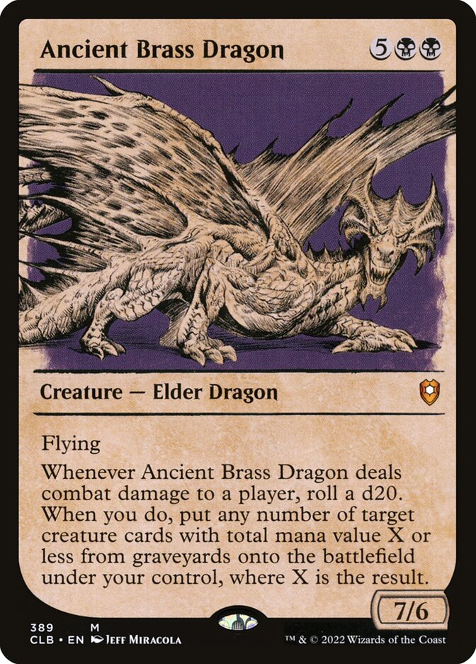 Ancient Brass Dragon 389 (Commander Legends: Battle for Baldur's Gate)  - Foil | Good Games Adelaide SA