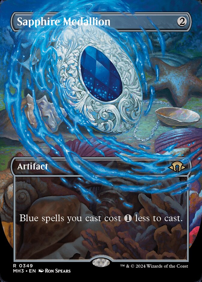Sapphire Medallion 349/319 (Modern Horizons 3)  - Borderless | Good Games Adelaide SA