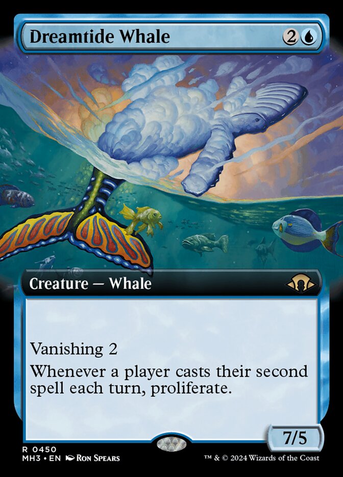 Dreamtide Whale 450/319 (Modern Horizons 3)  - Extended Art Foil | Good Games Adelaide SA