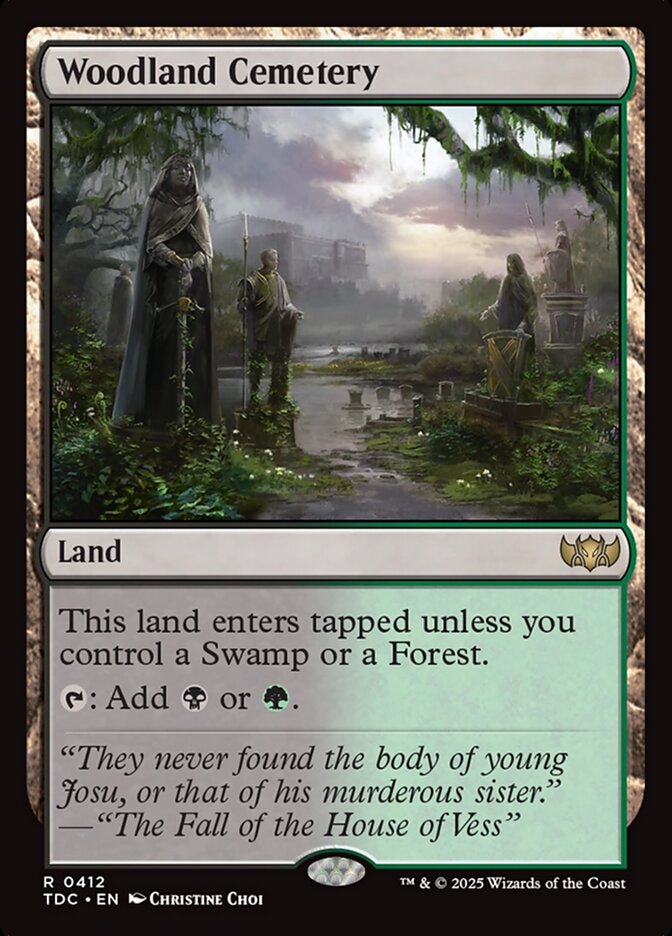 Woodland Cemetery 412 (Commander: Tarkir: Dragonstorm)  | Good Games Adelaide SA