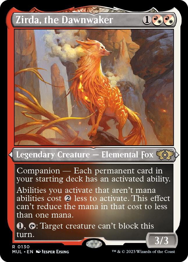 Zirda the Dawnwaker Foil Etched 130 (March of the Machine: Multiverse Legends)  - Foil | Good Games Adelaide SA