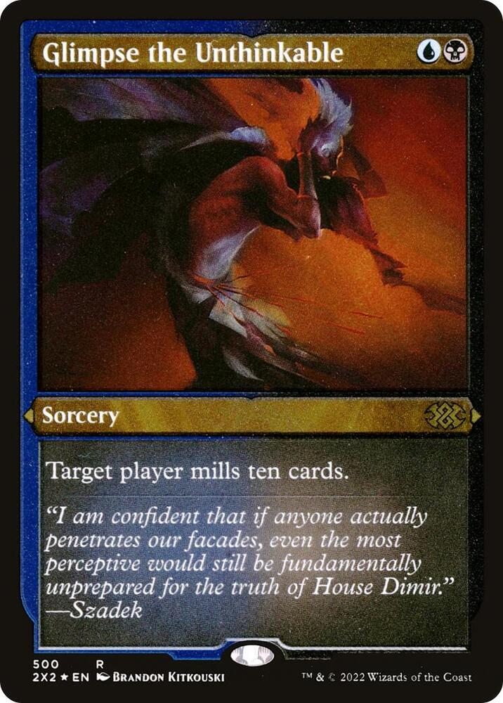 Glimpse the Unthinkable Foil Etched 500 (Double Masters 2022)  - Foil | Good Games Adelaide SA