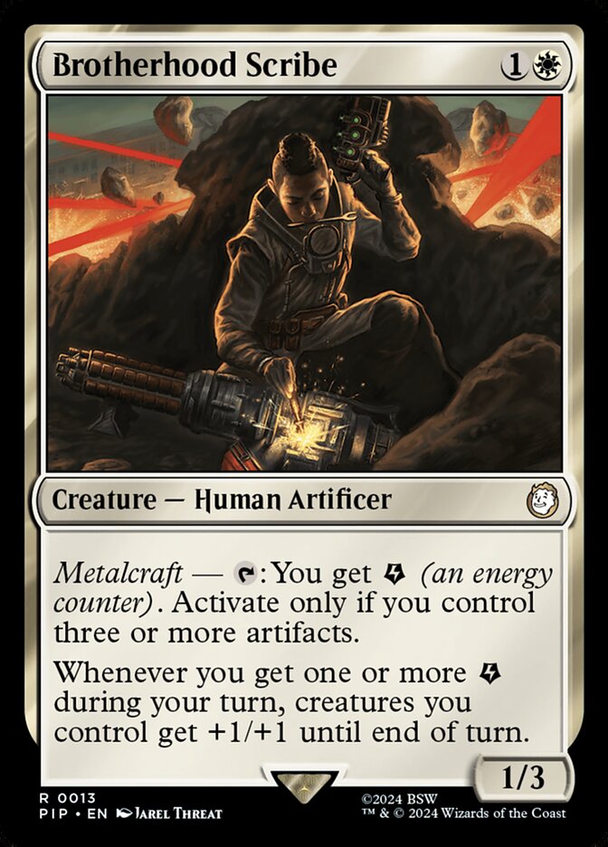 Brotherhood Scribe 13 (Universes Beyond: Fallout)  - Foil | Good Games Adelaide SA