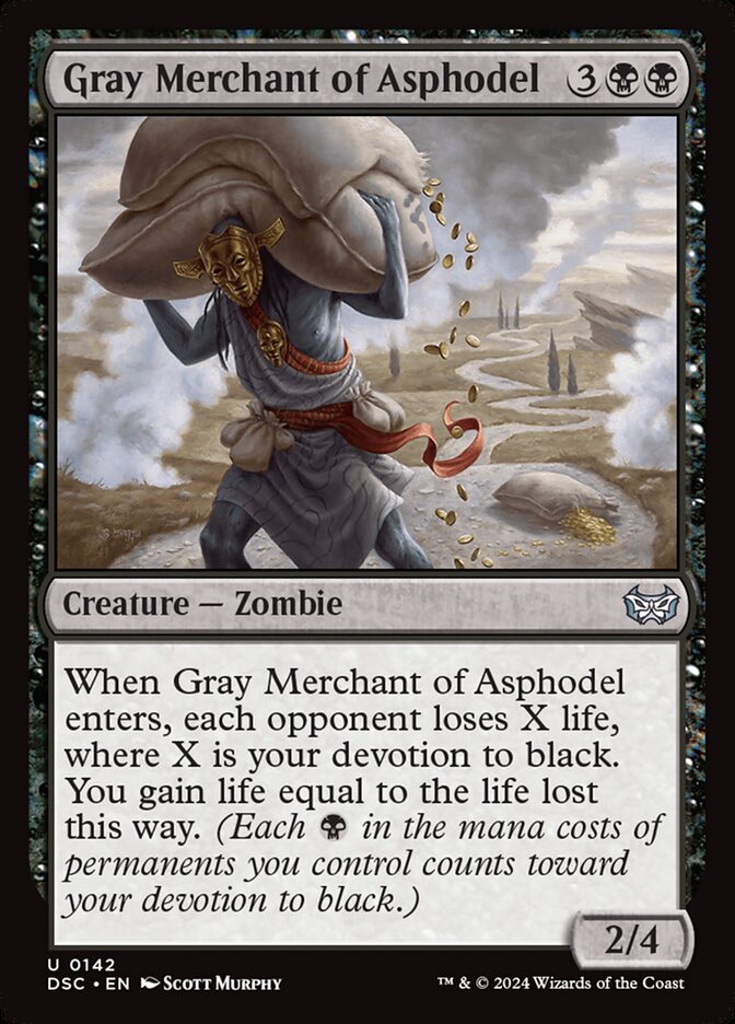 Gray Merchant of Asphodel 142 (Commander: Duskmourn: House of Horror)  | Good Games Adelaide SA