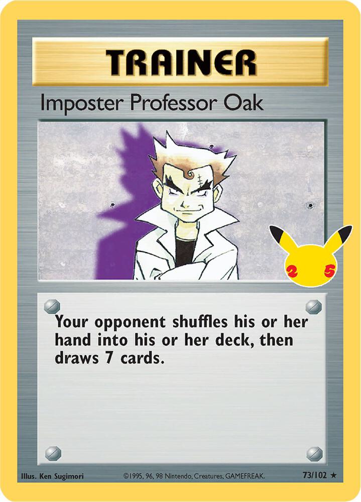 Imposter Professor Oak 73/102 (Celebrations: Classic Collection)  - Holofoil | Good Games Adelaide SA