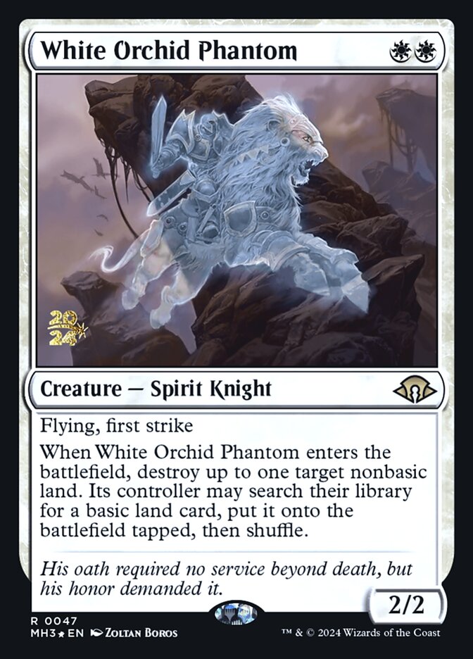 White Orchid Phantom 47 (Prerelease Cards)  - Foil | Good Games Adelaide SA