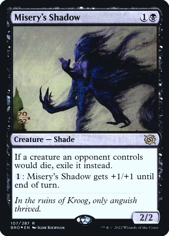 Misery's Shadow 107 (Prerelease Cards)  - Foil | Good Games Adelaide SA