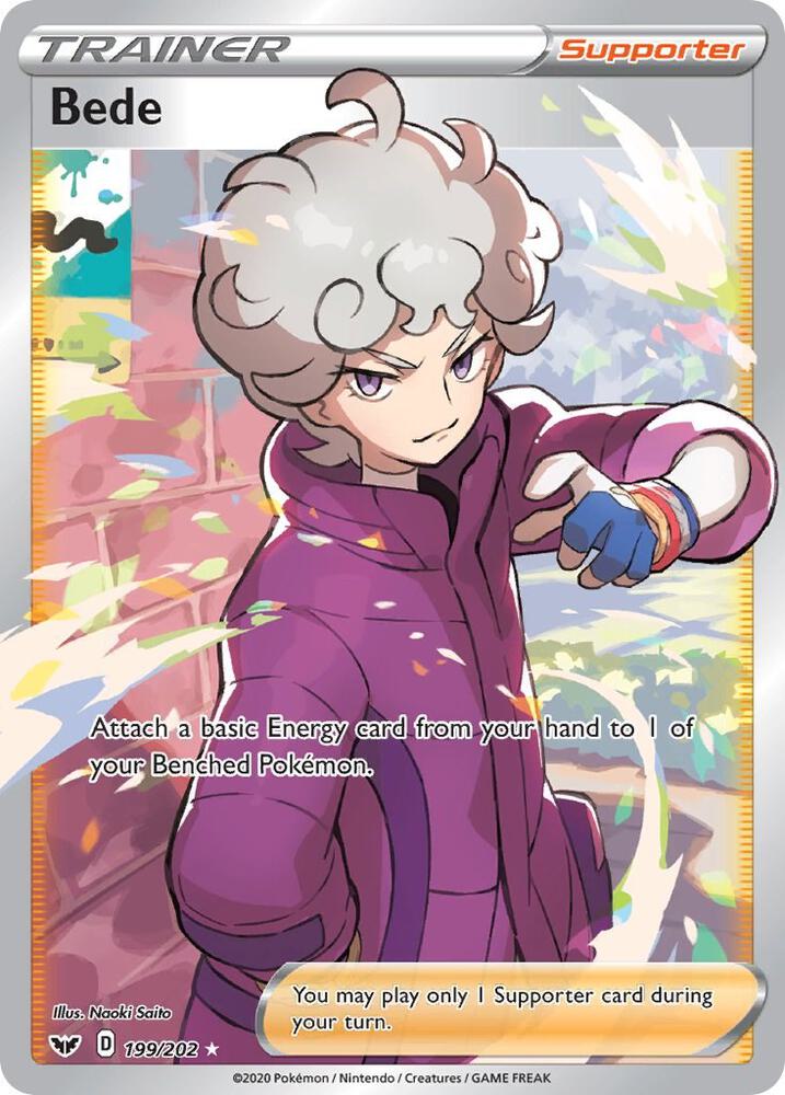 Bede Full Art 199/202 (SWSH01: Sword & Shield Base Set)  - Holofoil | Good Games Adelaide SA