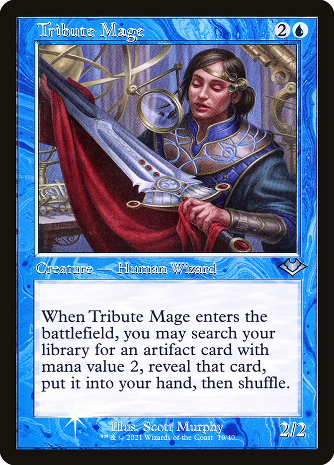 Tribute Mage 10/40 (Modern Horizons)  - Retro Foil | Good Games Adelaide SA