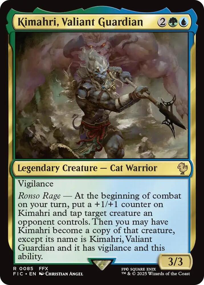 Kimahri, Valiant Guardian 85 (Commander: FINAL FANTASY)  - Foil | Good Games Adelaide SA