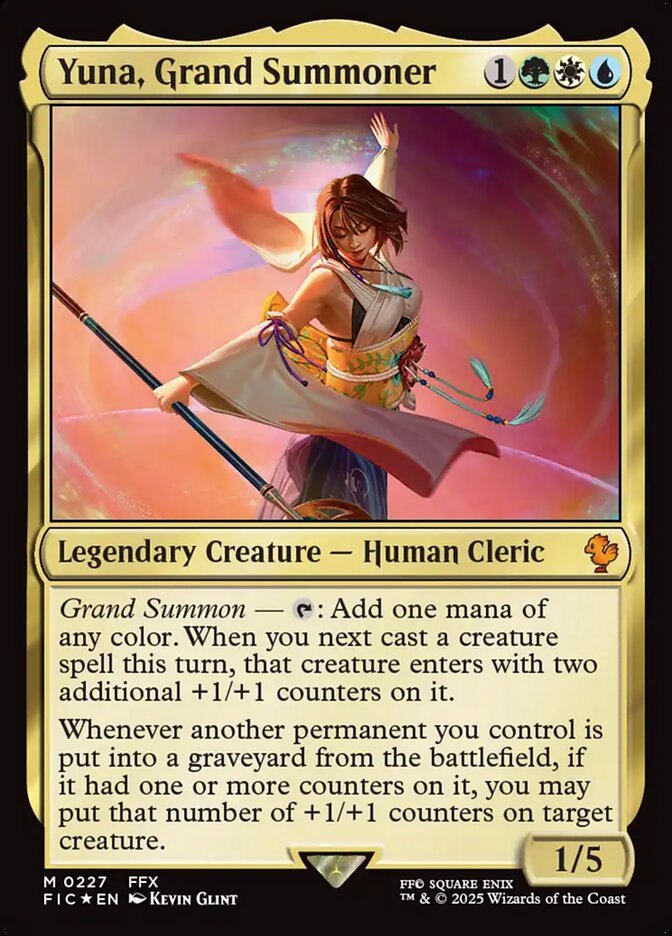 Yuna, Grand Summoner 227 (Commander: FINAL FANTASY)  - Foil | Good Games Adelaide SA